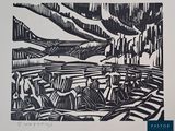an image of a black and white drawing of a landscape