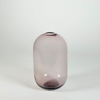 VETRI MURANO Vase soliflore de section ovale en verre légère…