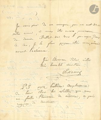 une vieille lettre manuscrite d'un homme qui écrit un poème