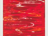 an image of a red and white painting on a white background