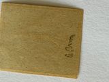 a small piece of paper that has been placed on a table