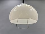 a white light that is hanging from the ceiling