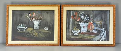 Joseph LEVIN (1894-1979) Paire de nature morte - 1928