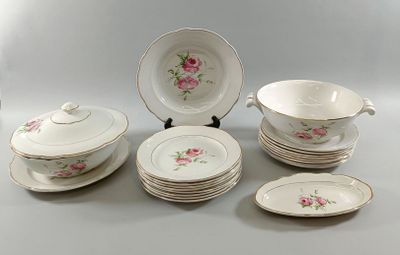 Partie de service Lunéville - Meilland en porcelaine KG Fran…
