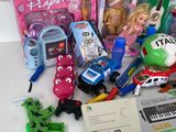 a lot of toys that are on the table