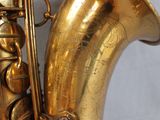 a saxophone that is sitting on top of a table