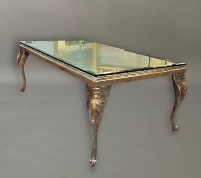 Importante table de salle à manger rectangulaire en bois arg… - Photo 1