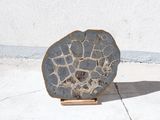 a large piece of rock that is sitting on the ground
