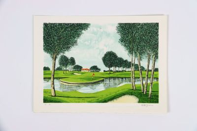 WALPEN (XXe). "Green", 1990 Lithographies originales signée …