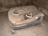 a mattress that has been wrapped up in plastic
