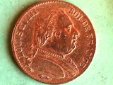 a penny with a picture of a man ' s face on it