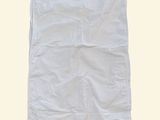 a white bag that has a white handle on it