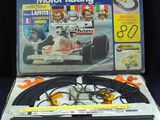 a box with a picture of a racing car inside of it