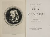 an open book with a picture of a man with a beard