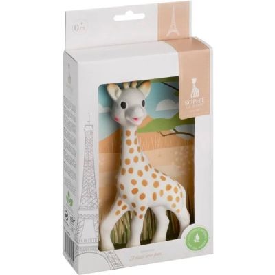 cure-dent en forme de girafe dans un emballage destiné aux dents de bébé