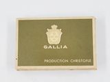 a close up of a box with a label on it