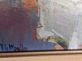 a picture of a painting on the wall of a room