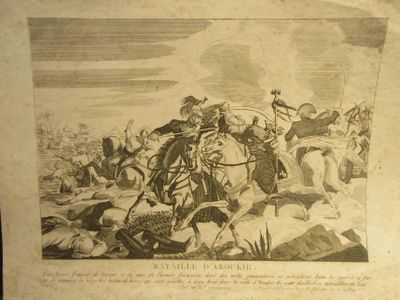 a drawing of a man on a horse with a sword