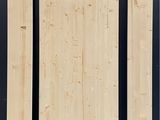 three pieces of wood sit on the floor next to each other
