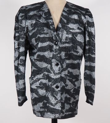 PISANTI, Paris Chemise en coton (100%), à décor argenté et n…