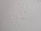 an image of a close up of a white paper with a logo on it