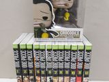 a close up of a box of pop vinyl figures on a table