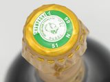a close up of a bottle of wine with a label on it
