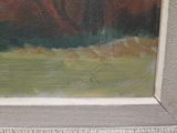 a painting on the wall of a building that has a picture on it