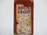 a bottle with a label on it that says rhua j bally
