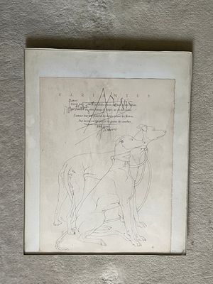 a picture of a drawing on the wall of a building