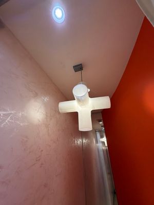 Paire de luminaires "Coraux" en PVC blanc (à démonter soigne…