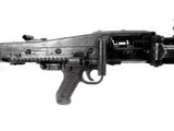 a toy gun that is sitting on a white surface