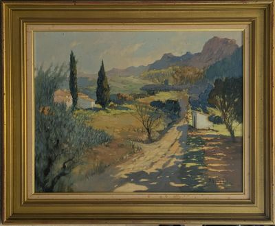 Dante ANTONINI (1914-1985) Village dans l'arrière pays