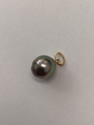 PENDENTIF PERLE DE TAHITI avec monture or 750 millièmes.