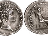 une pièce de monnaie en argent portant l'image d'un homme et d'une femme