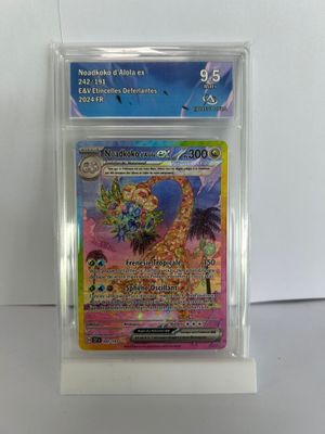 Carte pokémon gradée Noadkoko d'Alola Ex 242/191 collect aur…