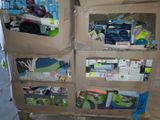 a carton filled with lots of items sitting on a carton