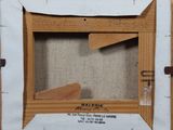 a picture of a wooden picture frame with a piece of wood in it