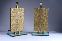 Erwan BOULLOUD (Né en 1973) Paire de lampes modernistes en b… (photo 2)
