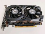 a close up of a video card with two fans on it