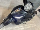 a motorcycle that is parked in a parking lot