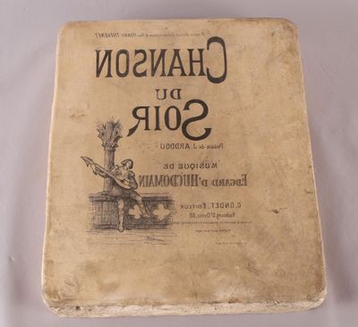 [ DIVERS ] Deux pierre lithographique, l'une sur "les chemin… - Photo 1