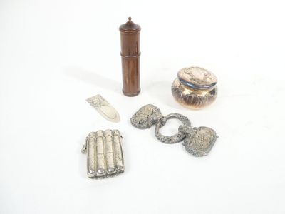 a lot of items that are sitting on a white surface