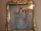 a picture of a picture of a woman and a child in a picture frame