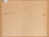 drawing of a fish on a string on a piece of paper