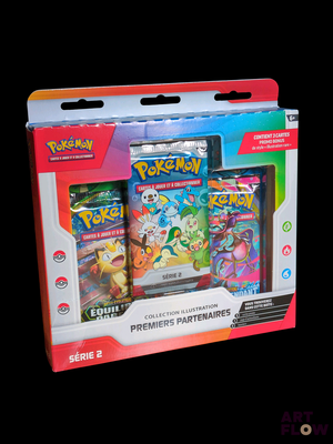 deux paquets de cartes Pokémon dans la boîte