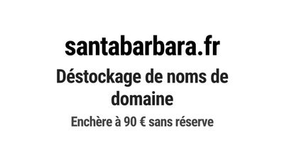 Nom de domaine santabarbara.fr.