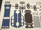 a picture of a paper model of a car and truck