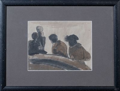 Hervé THIBAULT (né en 1944) Attente au zinc