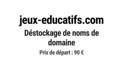 Nom de domaine jeux-educatifs.com.